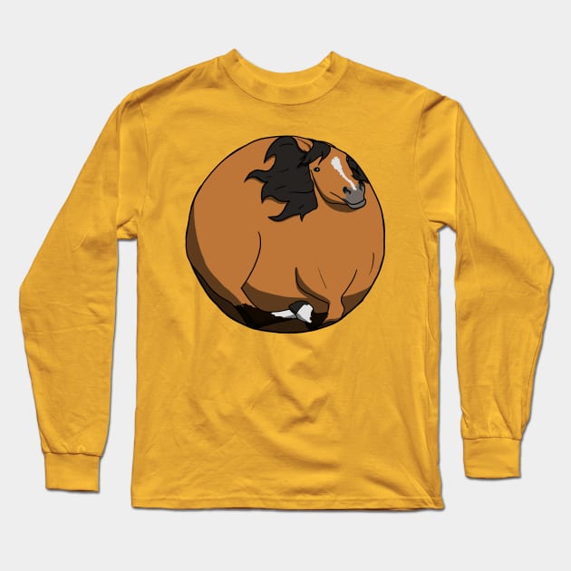 Orb Horse Long Sleeve T-Shirt by Kristal Stittle